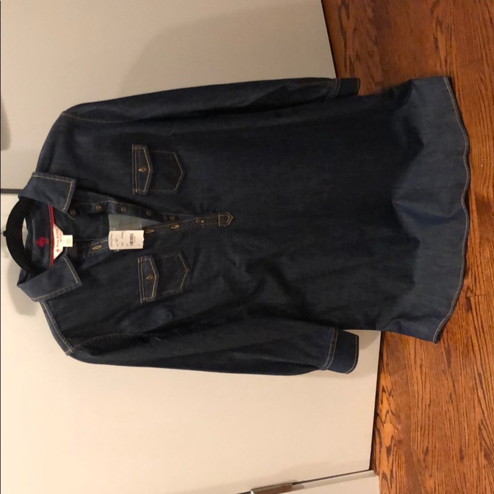 Brooks Brothers, Red Fleece, denim dress